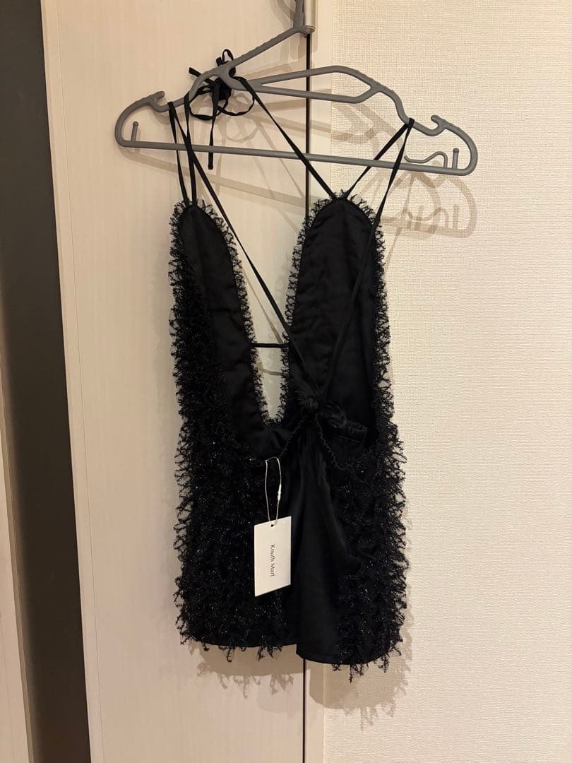 【最終値下げ】【Knuthmarf】 U neck tulle bustier