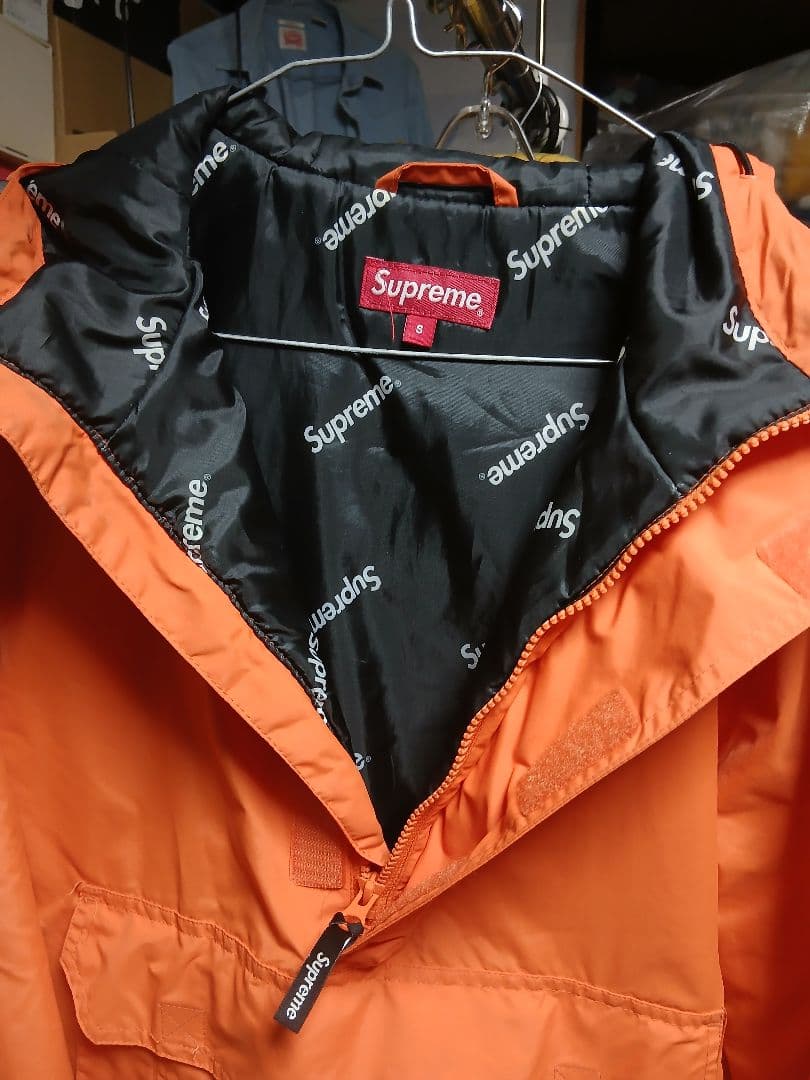 ジャケット・アウター Supreme Hooded Logo Half Zip Pullover