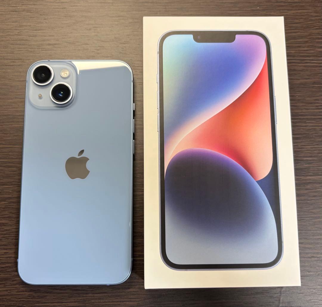 Apple iPhone 14 ブルー 128GB 本体 未使用フィルム付