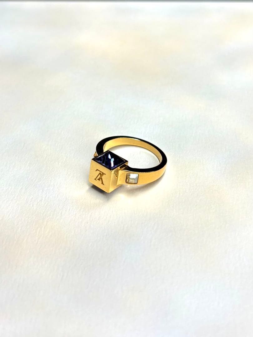 【超美品】LOUIS VUITTON リング 指輪 バーグ ギャンブル ストーン