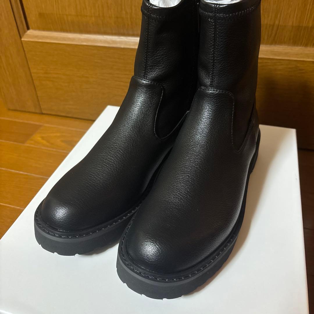 LE TALON 3.5cmトラックソールフィットショートブーツ　Sサイズ