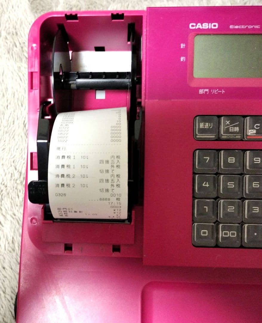 レジスタ　CASIO ピンク色　NL-100