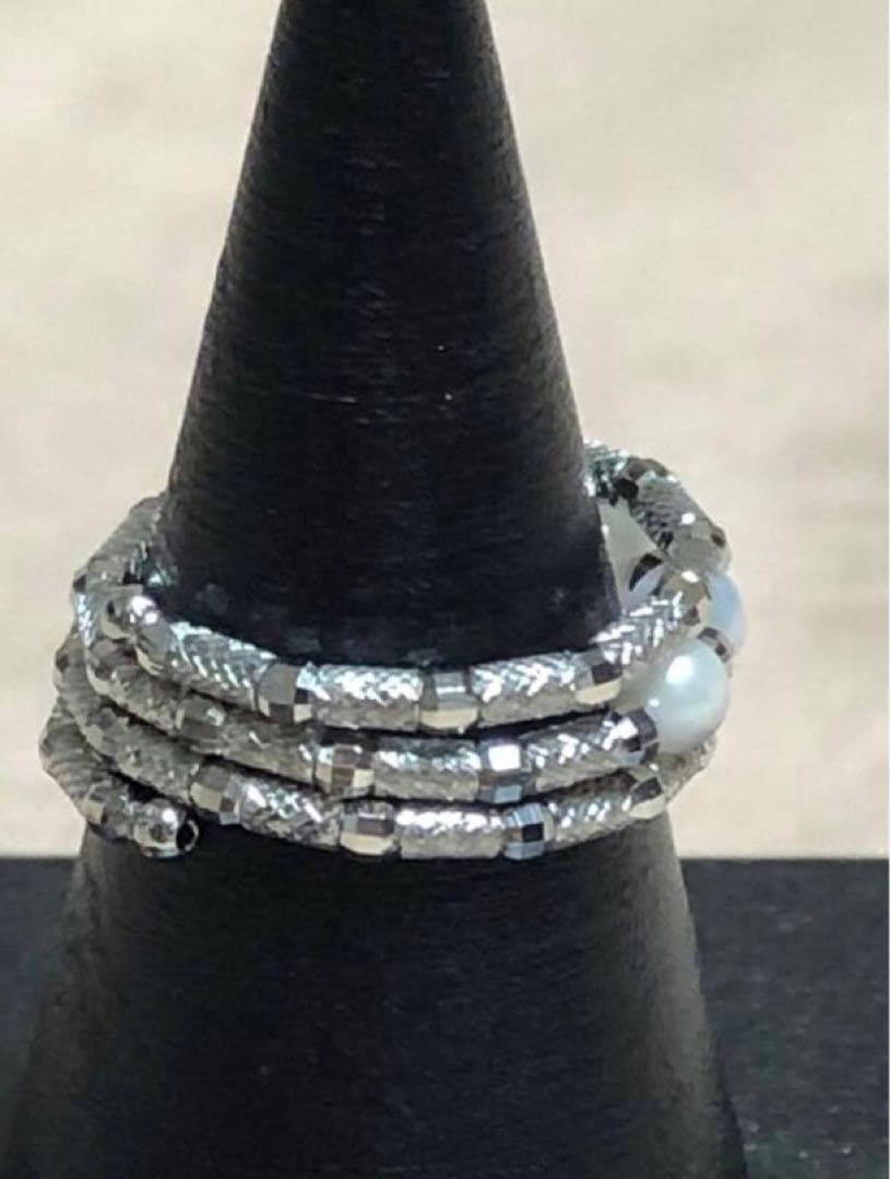 GSTV PT950 アコヤ真珠 フリーリング