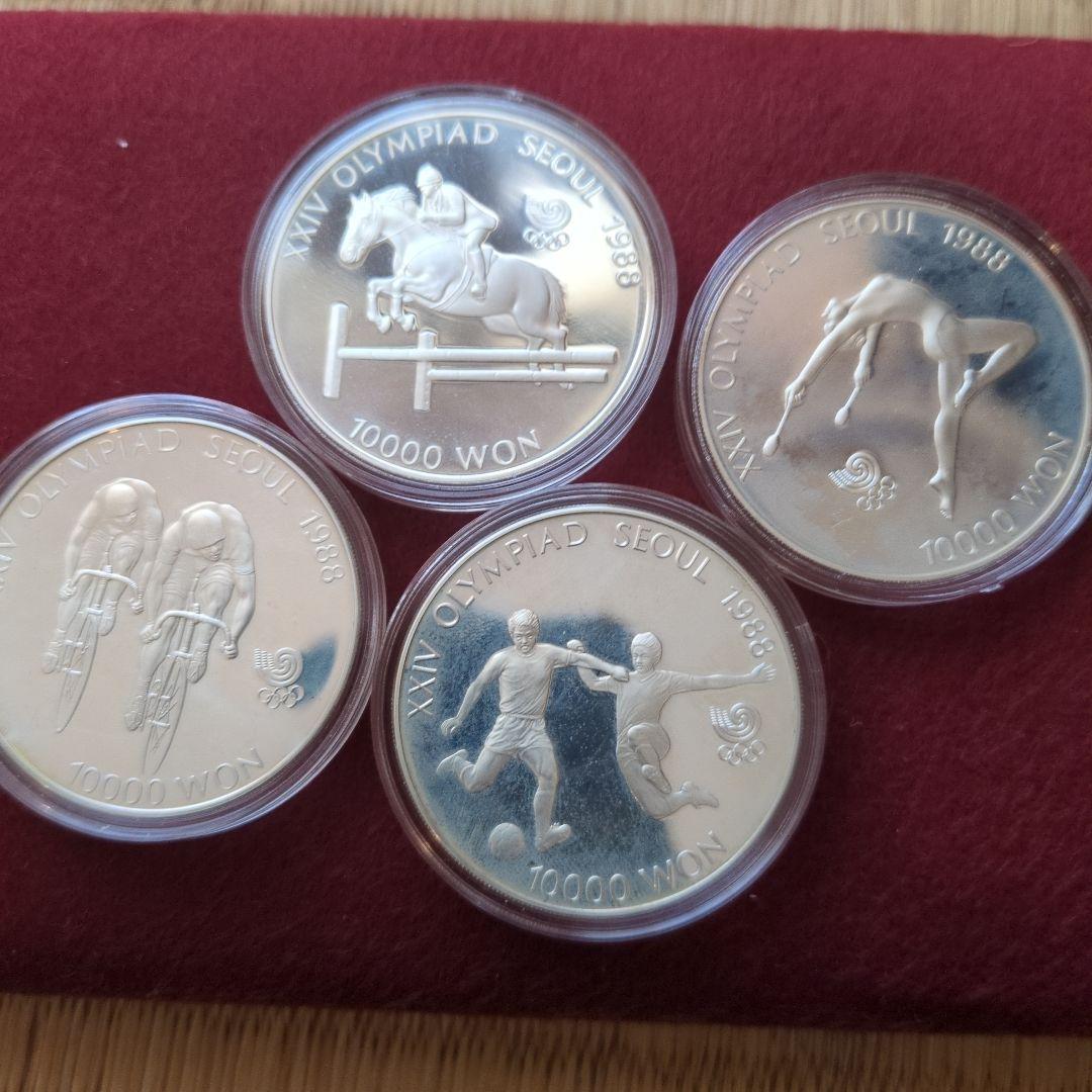 1988年ソウルオリンピック記念硬貨セット10000ウォン×４枚