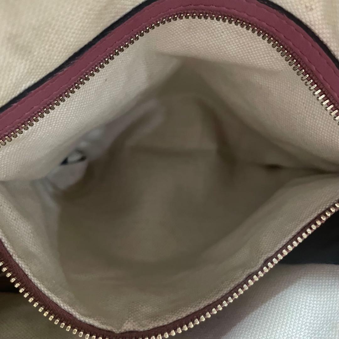 グッチ　GGシマ　レザー　ピンク　ボストンバッグ　ハンドバッグ