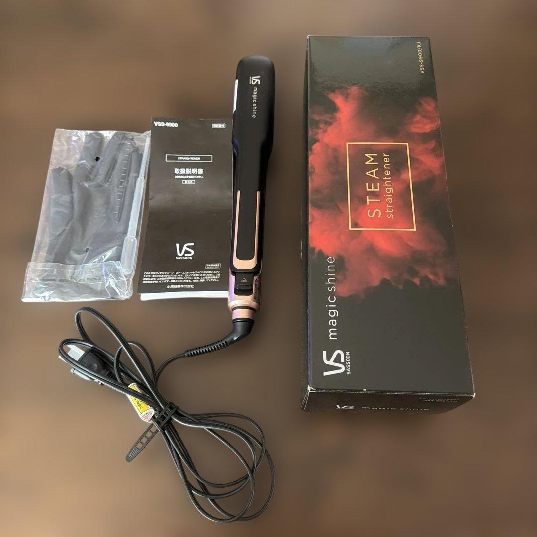 ヴィダルサスーンマジックシャインスチームストレートアイロンブラック