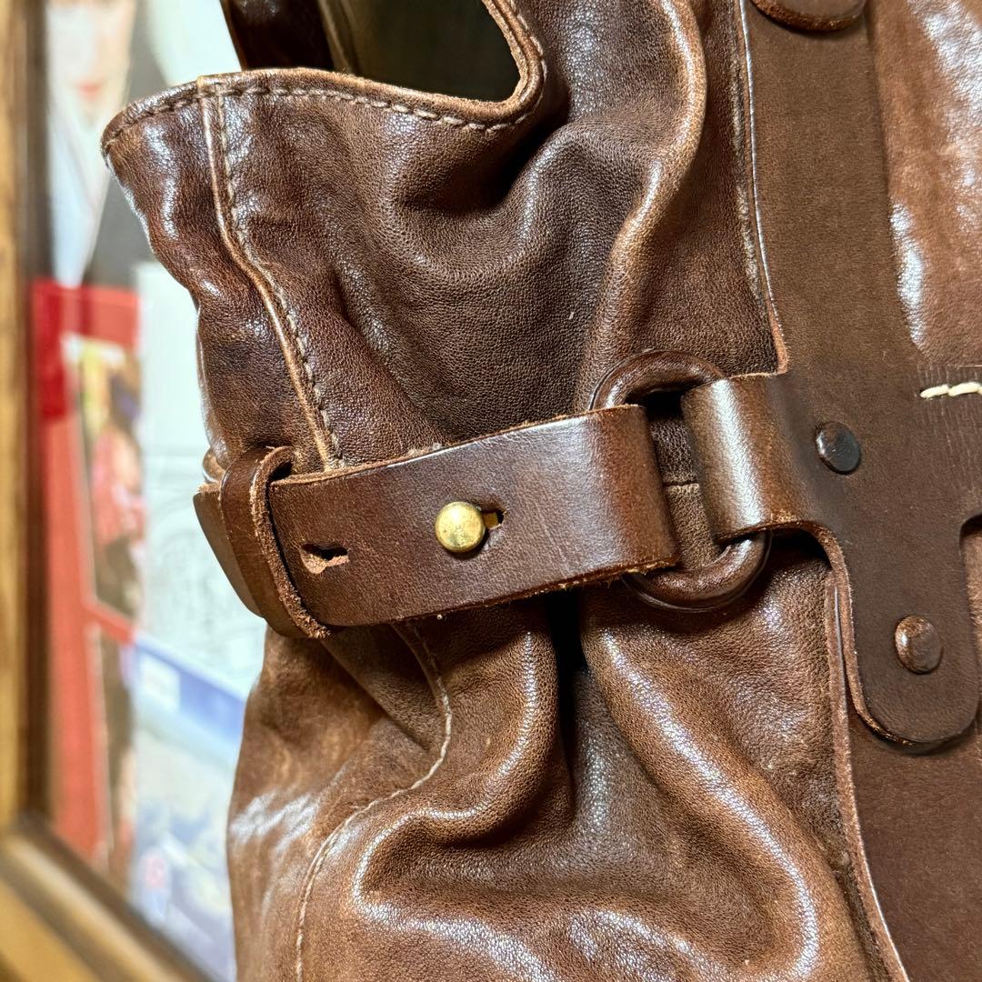 フルハウス　genten ゲンテン　オールレザー　総革　大きめトートバッグ