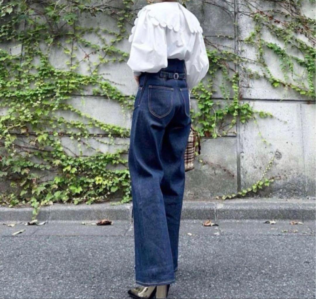 【美品】 cygne シーニュ Laurent デニム インディゴ サイズ1