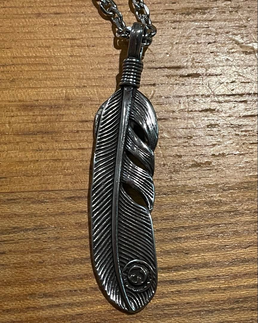 GORO'S フェザーネックレス シルバー ゴールド 箱付き