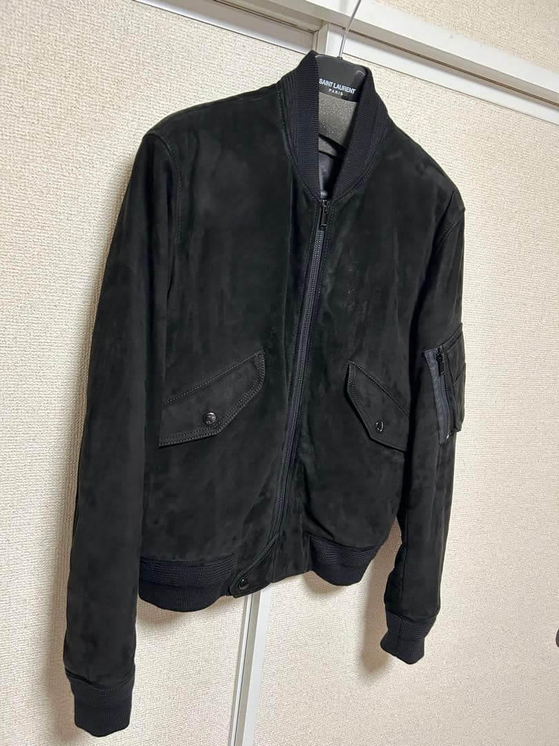 超美品 サンローラン スエードレザージャケット 44