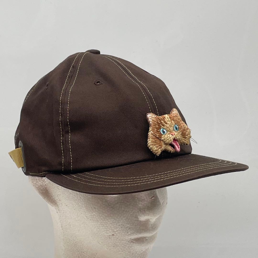 KO2926●CA4LA ニャー キャップ 猫 ブラウン ユニセックス