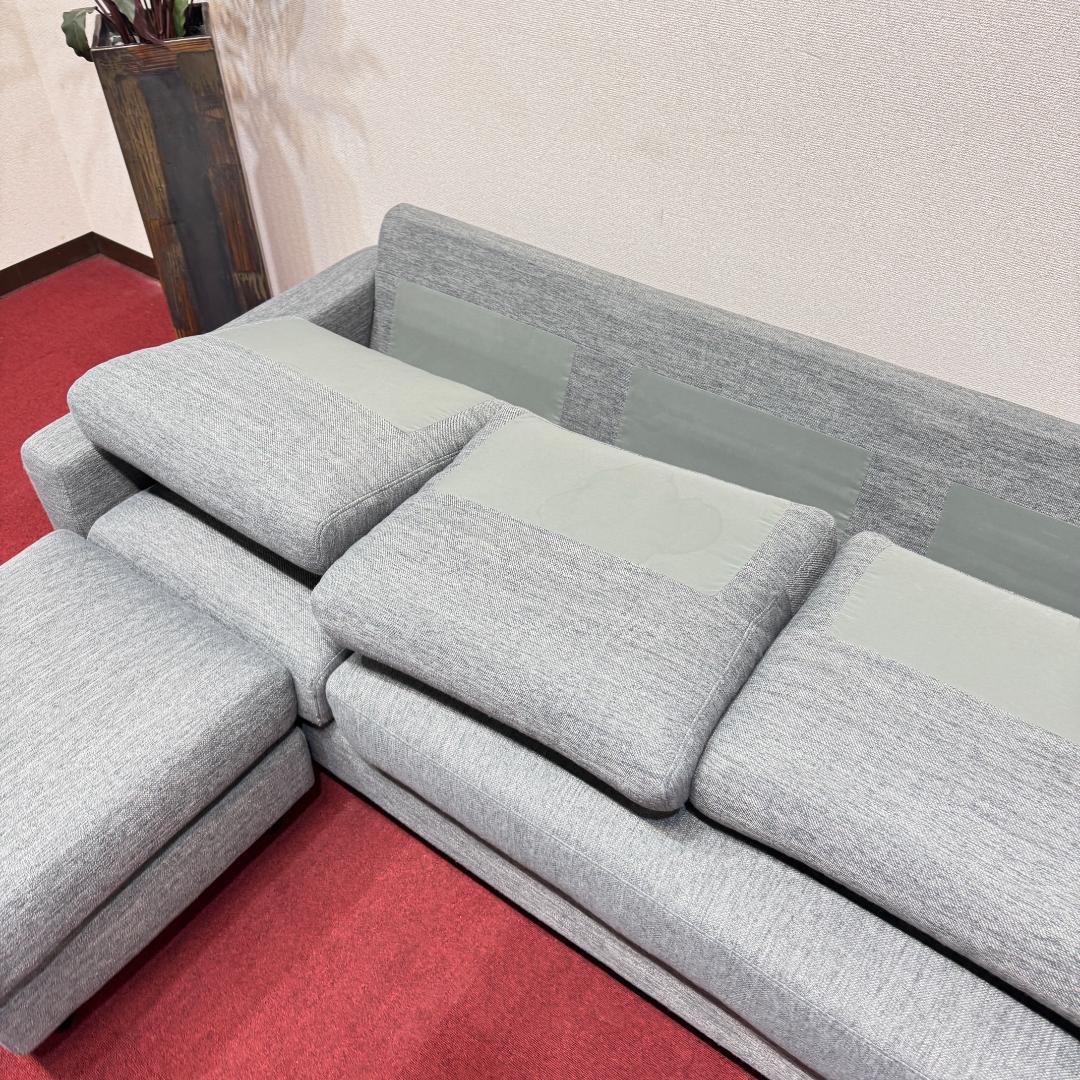 東京23区送料無料　ニトリ 3人掛けソファ カウチソファ オットマン付き