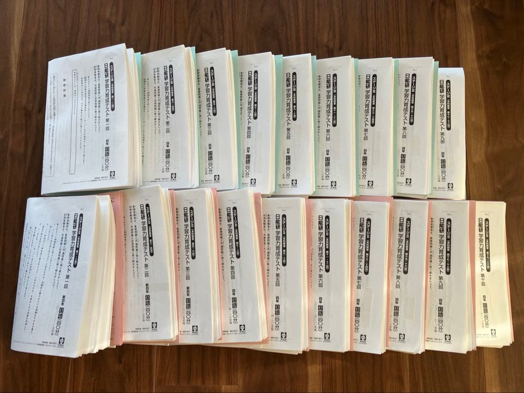日能研　2022年度　4年生　育成テスト　公開模試フルセット　夏期冬期特別テスト