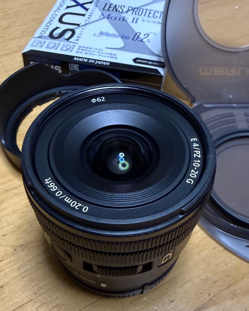 Sony E 10-20mm F4 PZ G レンズ フィルター付