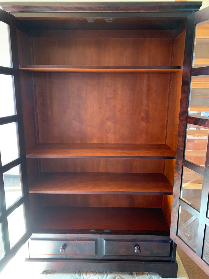 【美品良好】北海道民芸家具 本棚 書棚 キャビネット