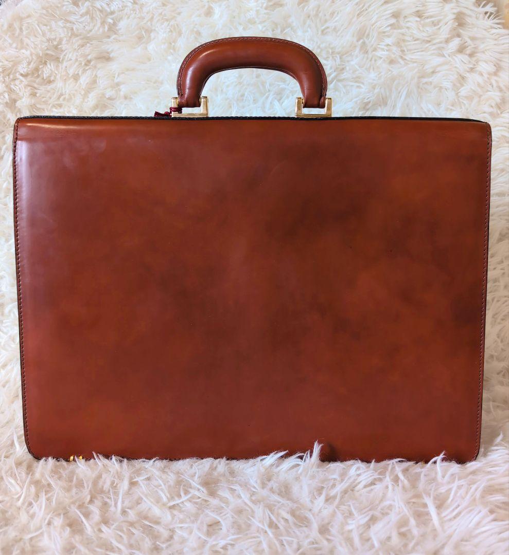 高級✨️peroniペローニ ビジネスバッグ 鍵付 自立 刻印 本革