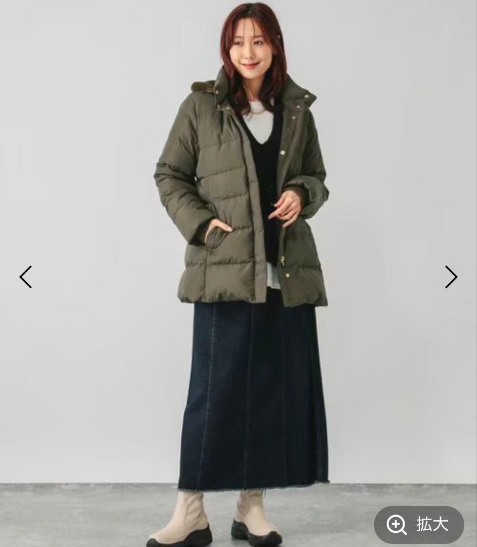 グローバル　ウツクシルエット　ダウンジャケット