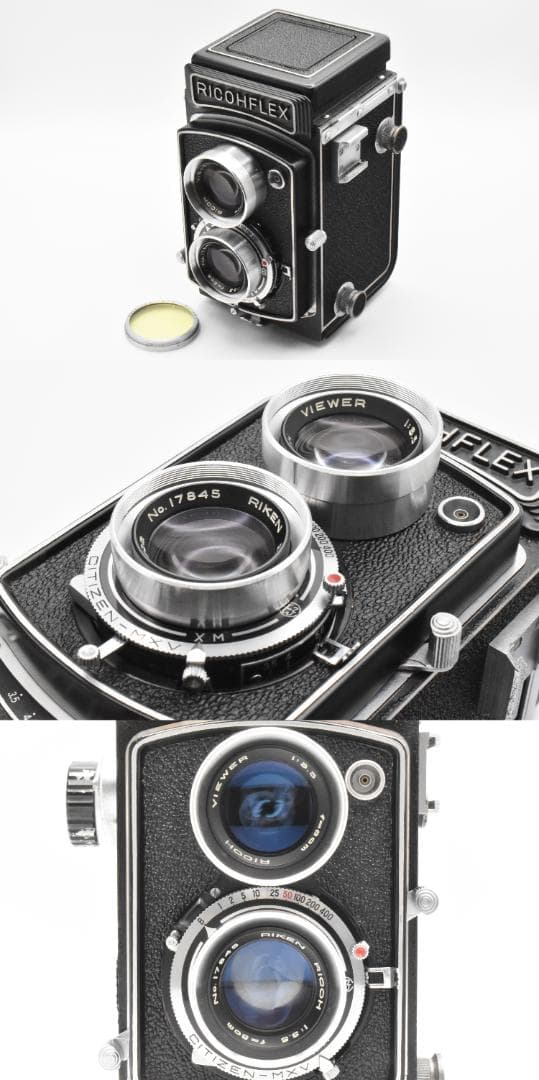 小夏様ご検討品 RICOHFLEX DIA 80mm F3.5 二眼レフカメラ
