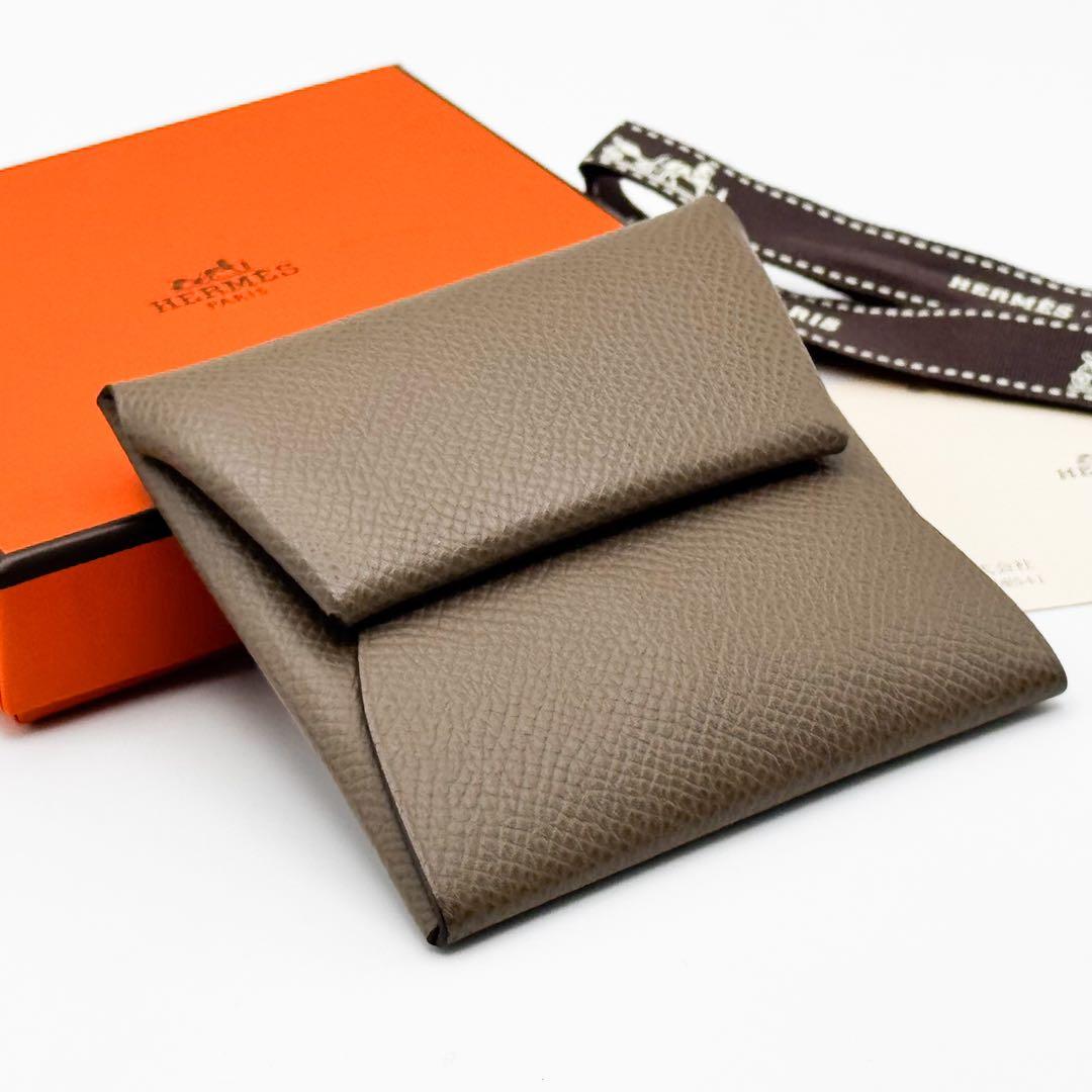 極美品 HERMES エルメス バスティア エトゥープ ケース 2021年