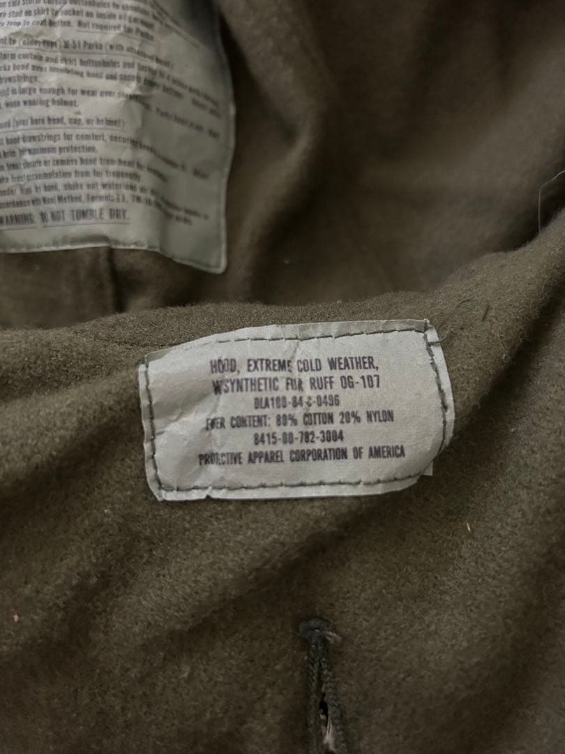 70s 実物 US M65 フィッシュテールパーカー モッズコート フルセット
