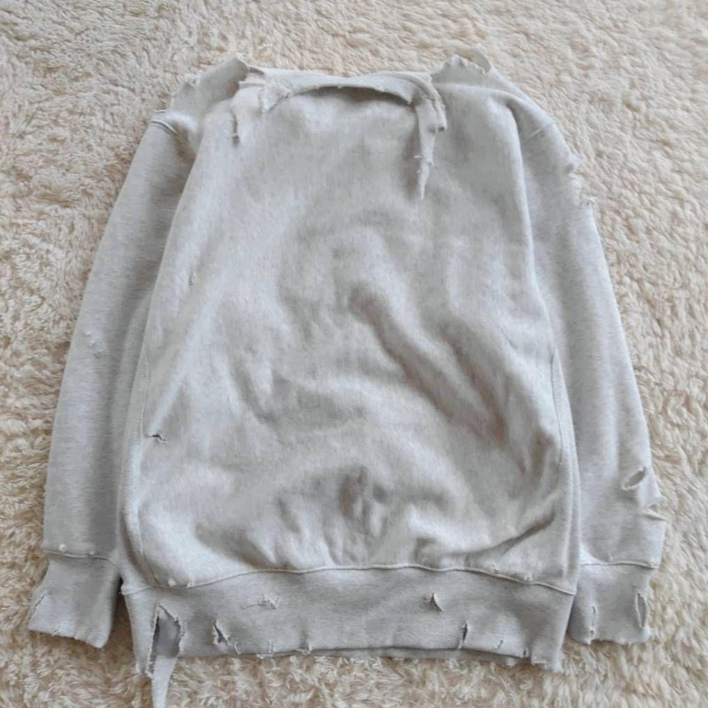 半壊 襤褸 クラッシュ NEW YORK ボロ加工 トレーナー 常田大希 L