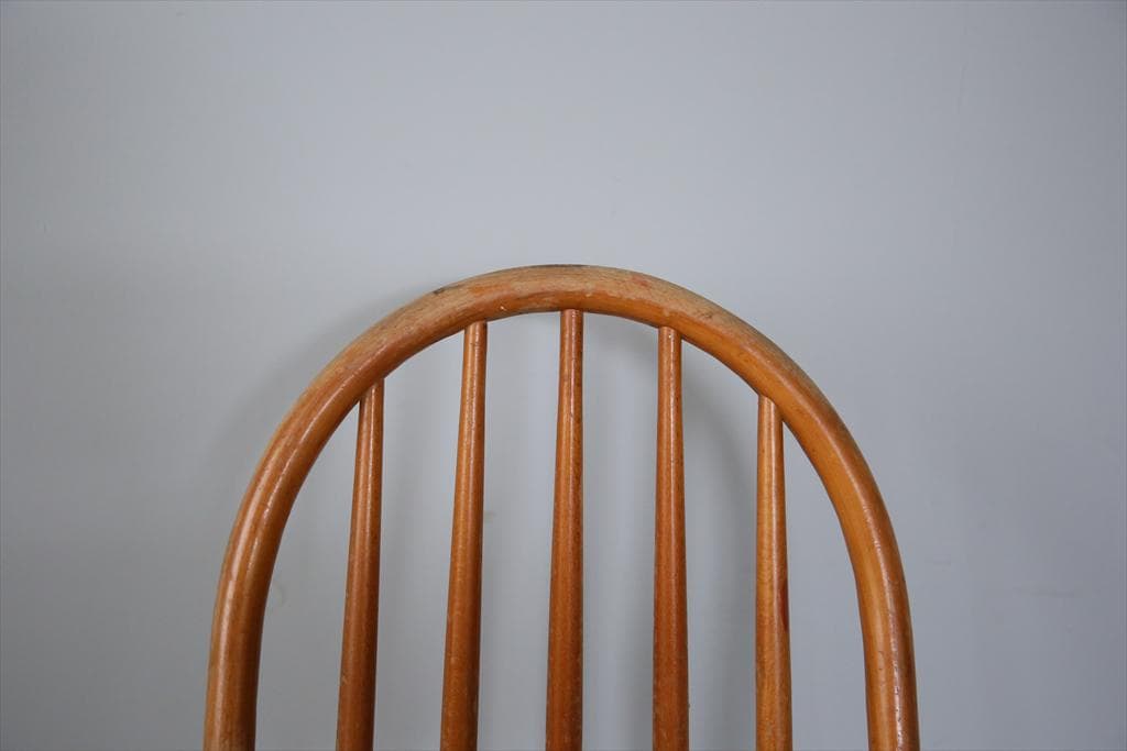 英国アンティーク木製フープバックチェア/イス/クエーカー/飾り棚(87-33-4