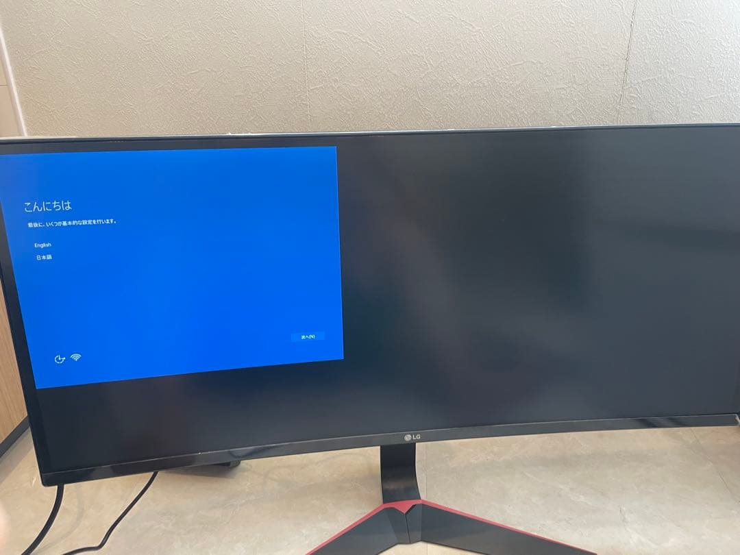 【極美品】ウルトラワイドモニター34 ゲーミング湾曲144Hz