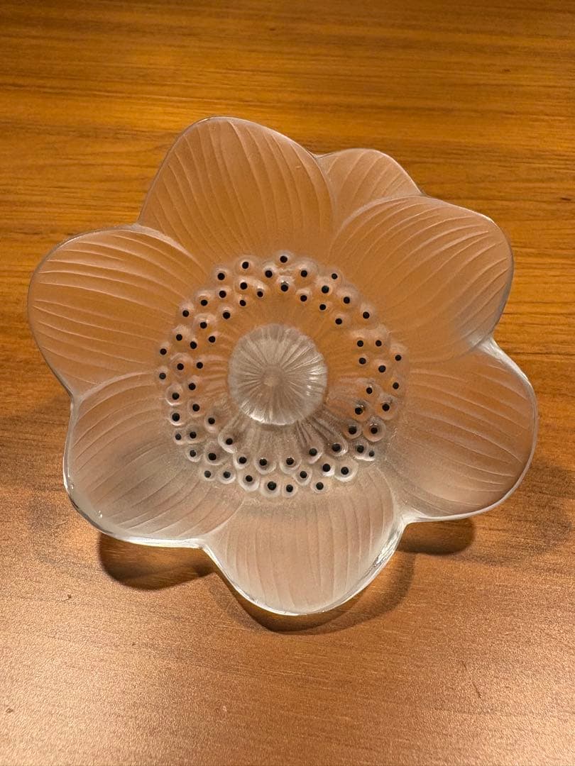 LALIQUE ラリック/ アネモネの花/ ペーパーウェイト /インテリア小物
