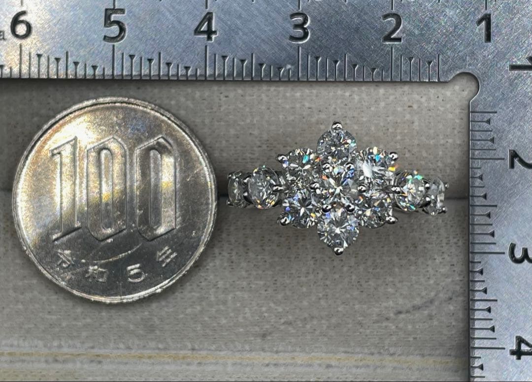 最終交渉可JA94★高級 ダイヤモンド3ct プラチナ リング