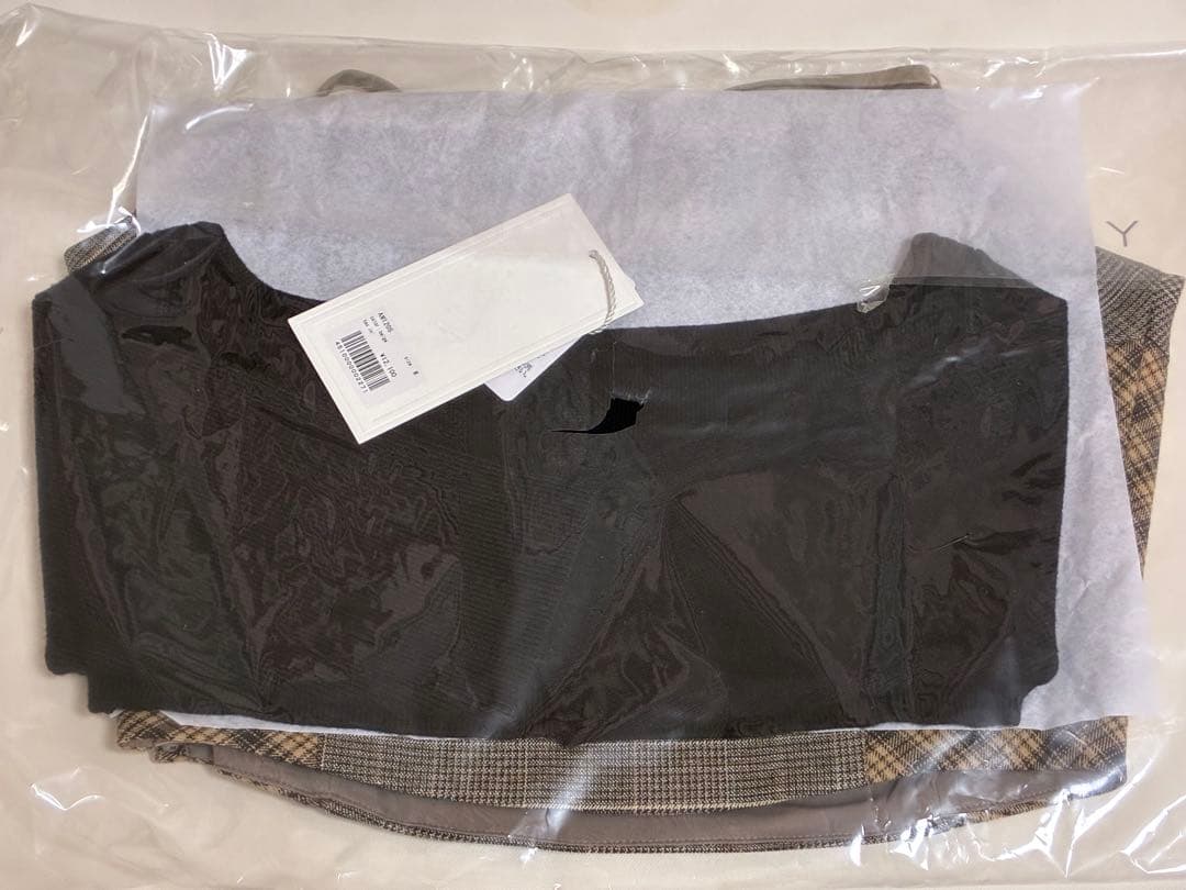 正規品andmary Rimma check set tops/beige M