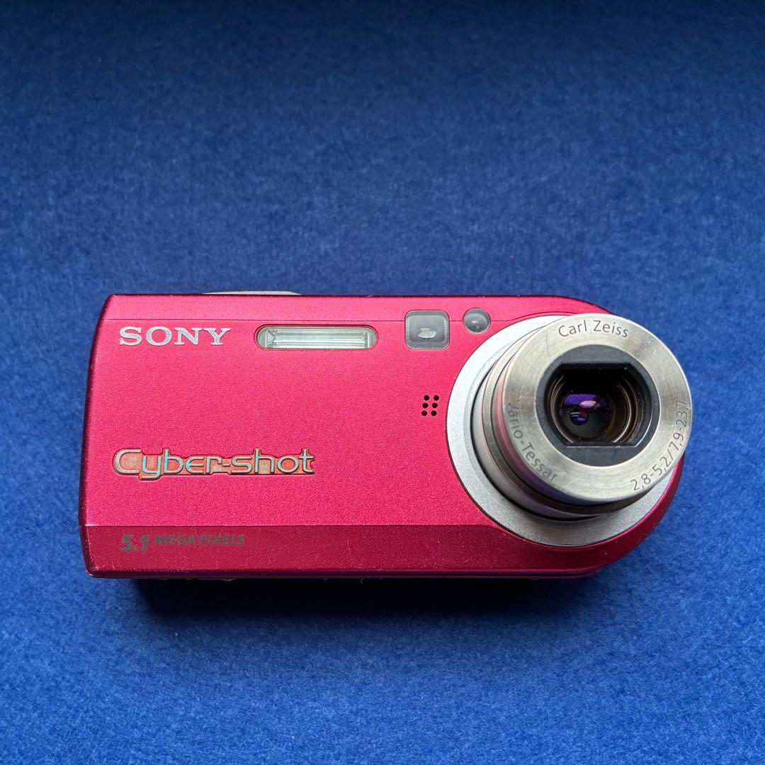【美品】SONY Cyber-shot DSC-P100赤【箱付き／完動品】