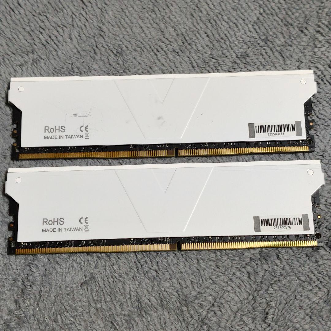 即発送 v-color デスクトップPC用 メモリ 白 DDR4 16GBx2枚
