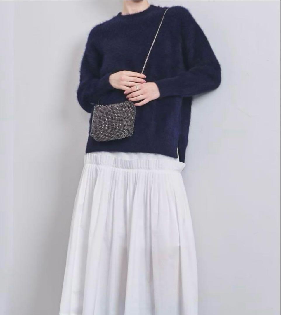 ユナイテッドアローズフォックスカシミヤニットネイビー