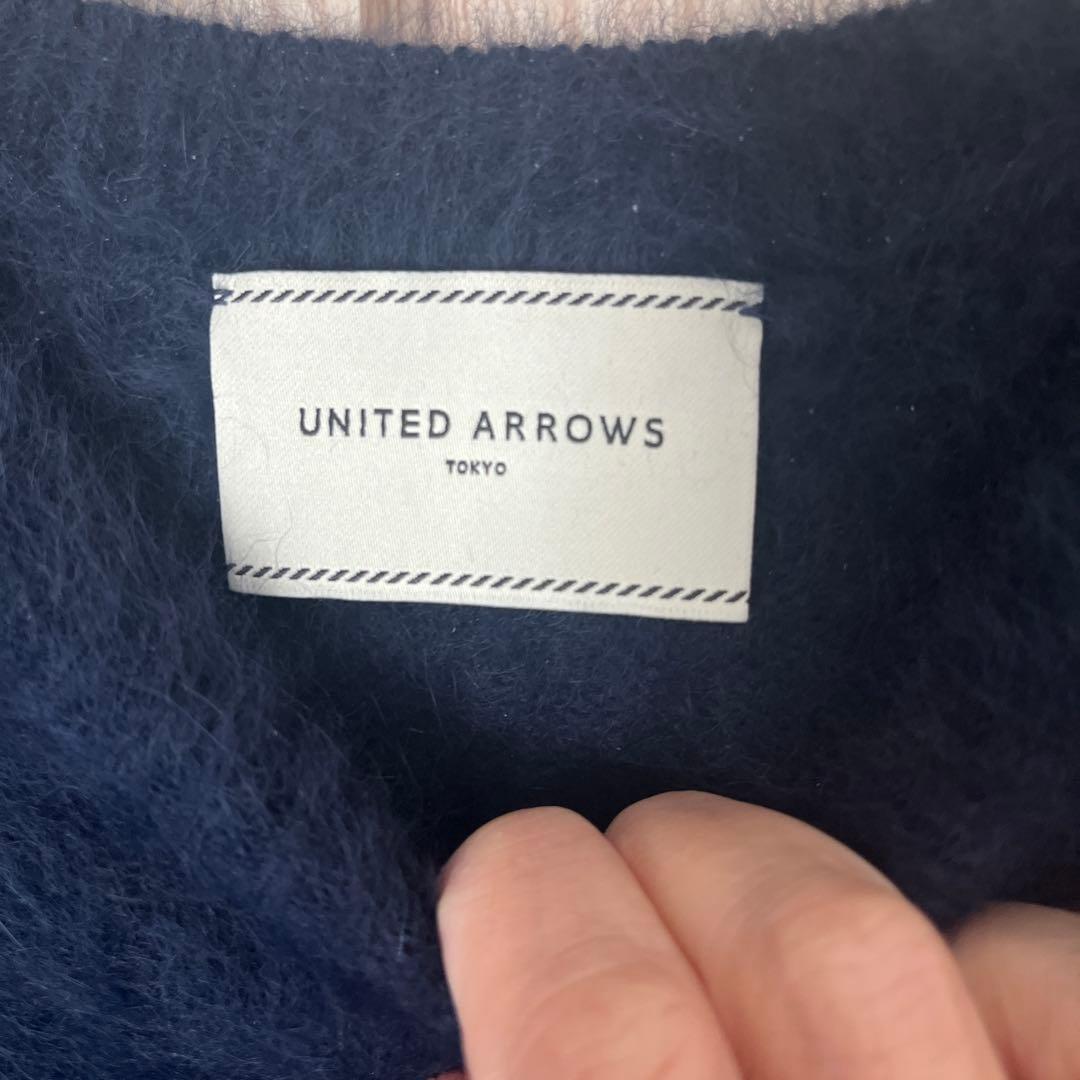 ユナイテッドアローズフォックスカシミヤニットネイビー