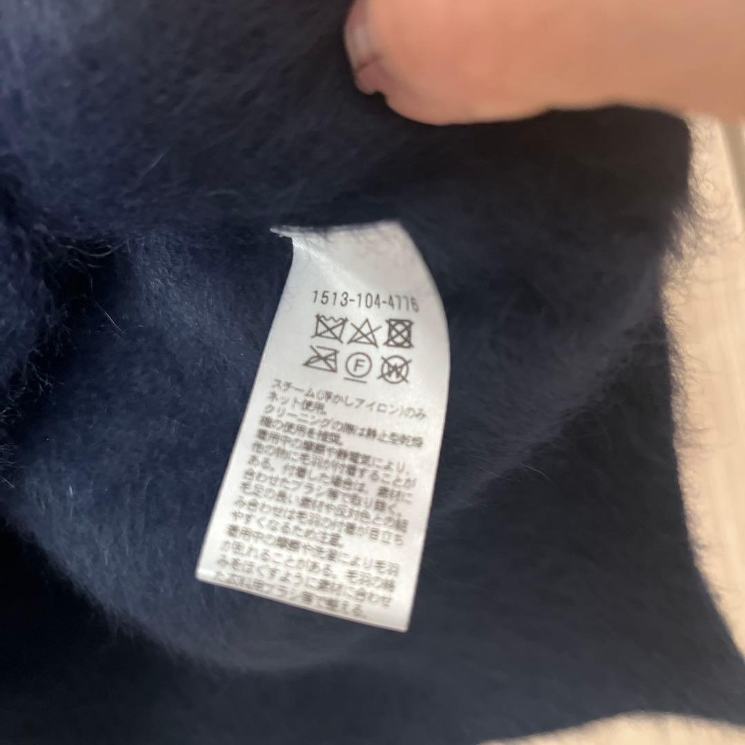 ユナイテッドアローズフォックスカシミヤニットネイビー