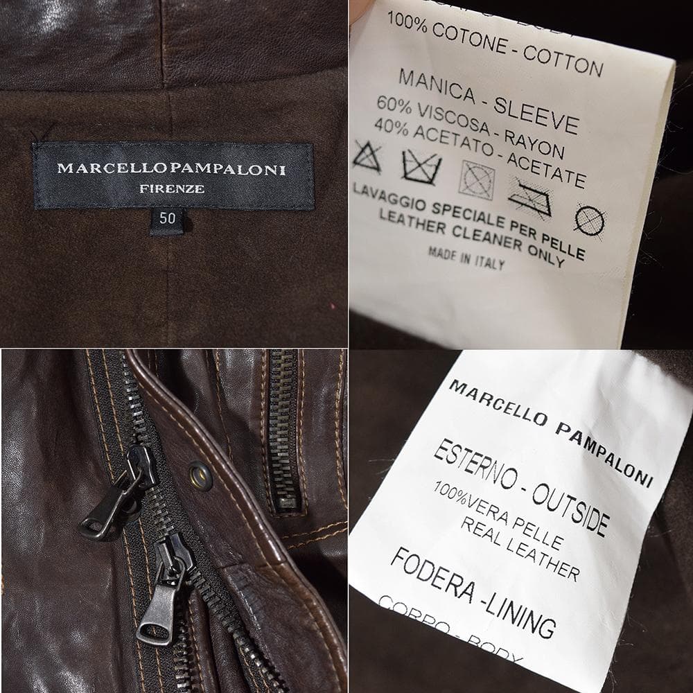 MARCELLO PAMPALONI M-65 バッファローレザージャケット