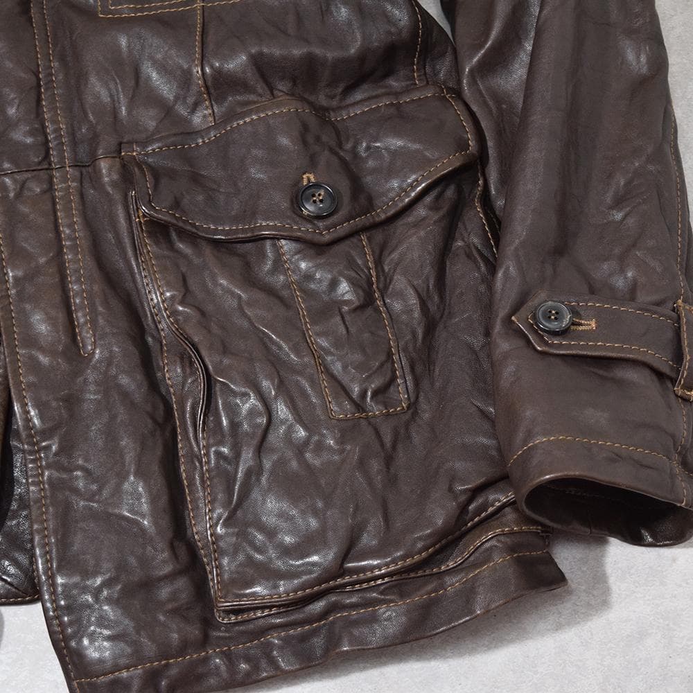 MARCELLO PAMPALONI M-65 バッファローレザージャケット