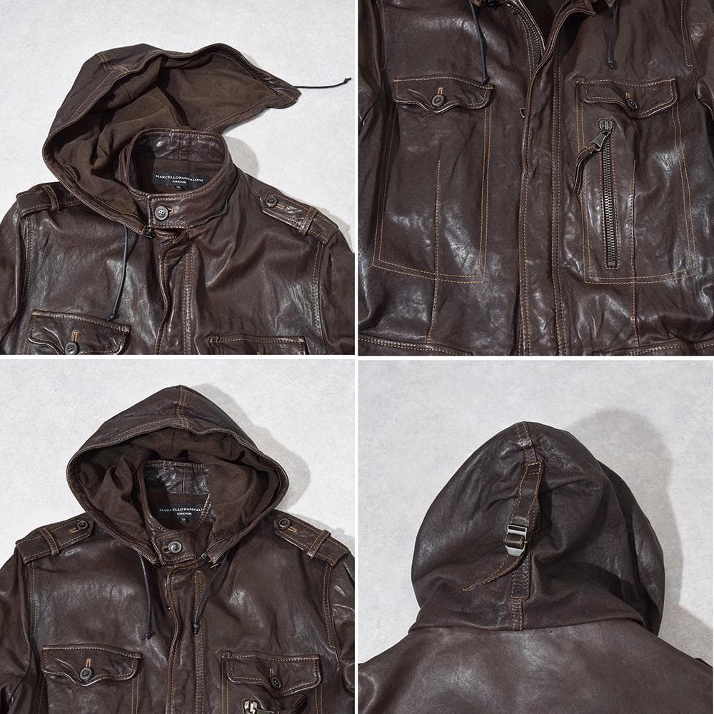 MARCELLO PAMPALONI M-65 バッファローレザージャケット