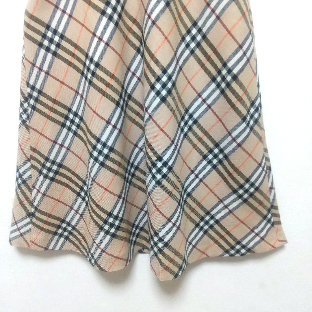 バーバリーブルーレーベル ノバチェック ワンピース ウール 36 S