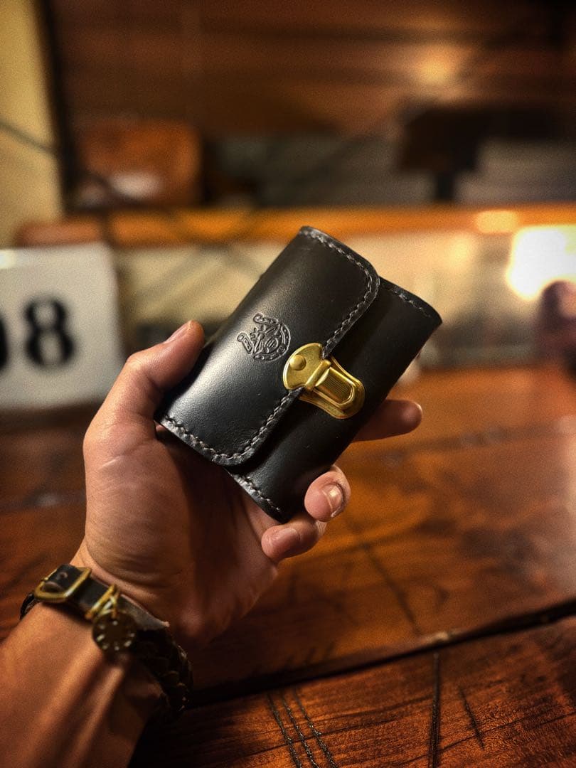 horween ホーウィン レザー財布 コンパクト クラシック ミニ財布 茶芯