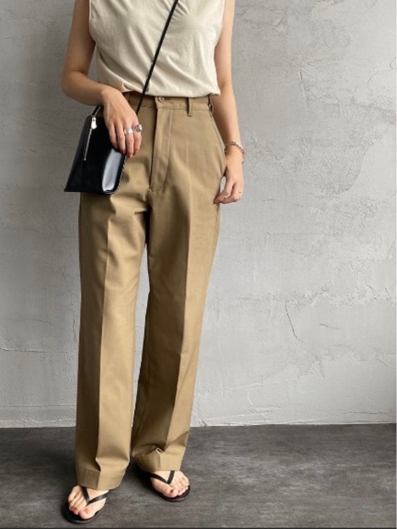 THE SHINZONE（ザ シンゾーン）レディース ハイウエストチノパンツ