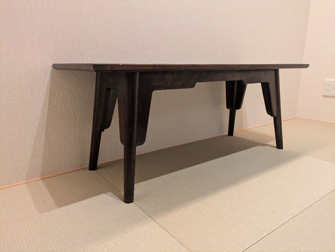 【松本民芸家具】 ローテーブル 座卓 和モダン ビンテージ 天板塗装補修済