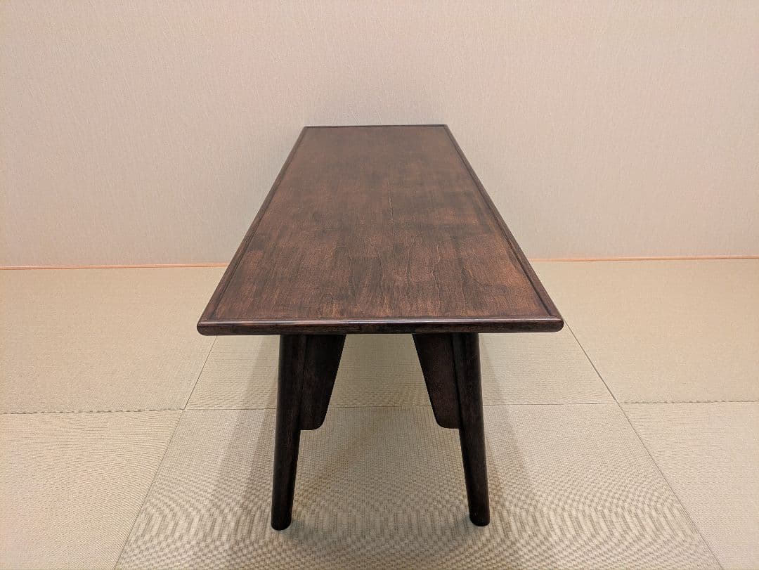 【松本民芸家具】 ローテーブル 座卓 和モダン ビンテージ 天板塗装補修済