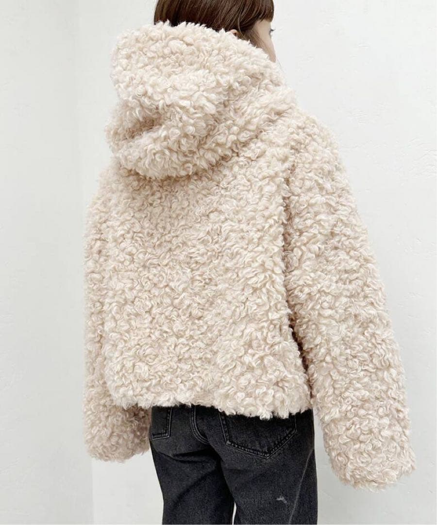 【U by SPICK&SPAN】フード付きボアダッフルコート