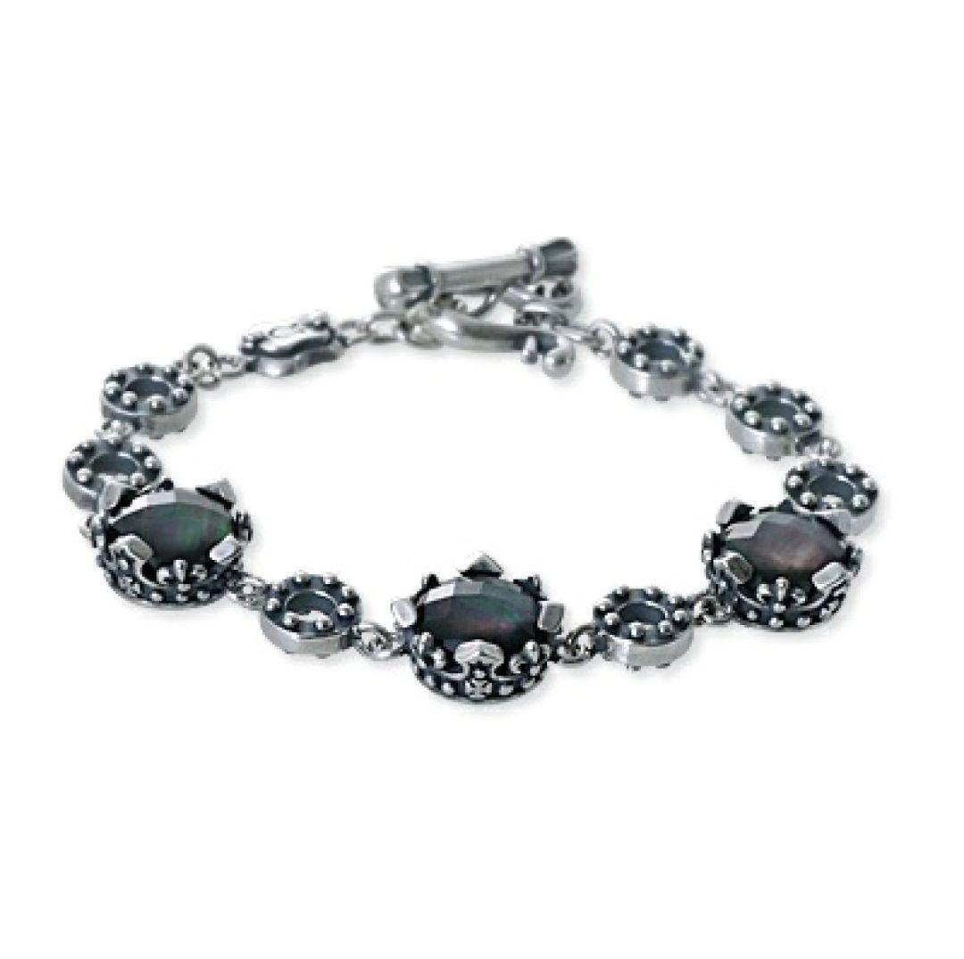 【美品】REGALIA レガリア シルバー ブレスレット ブラック