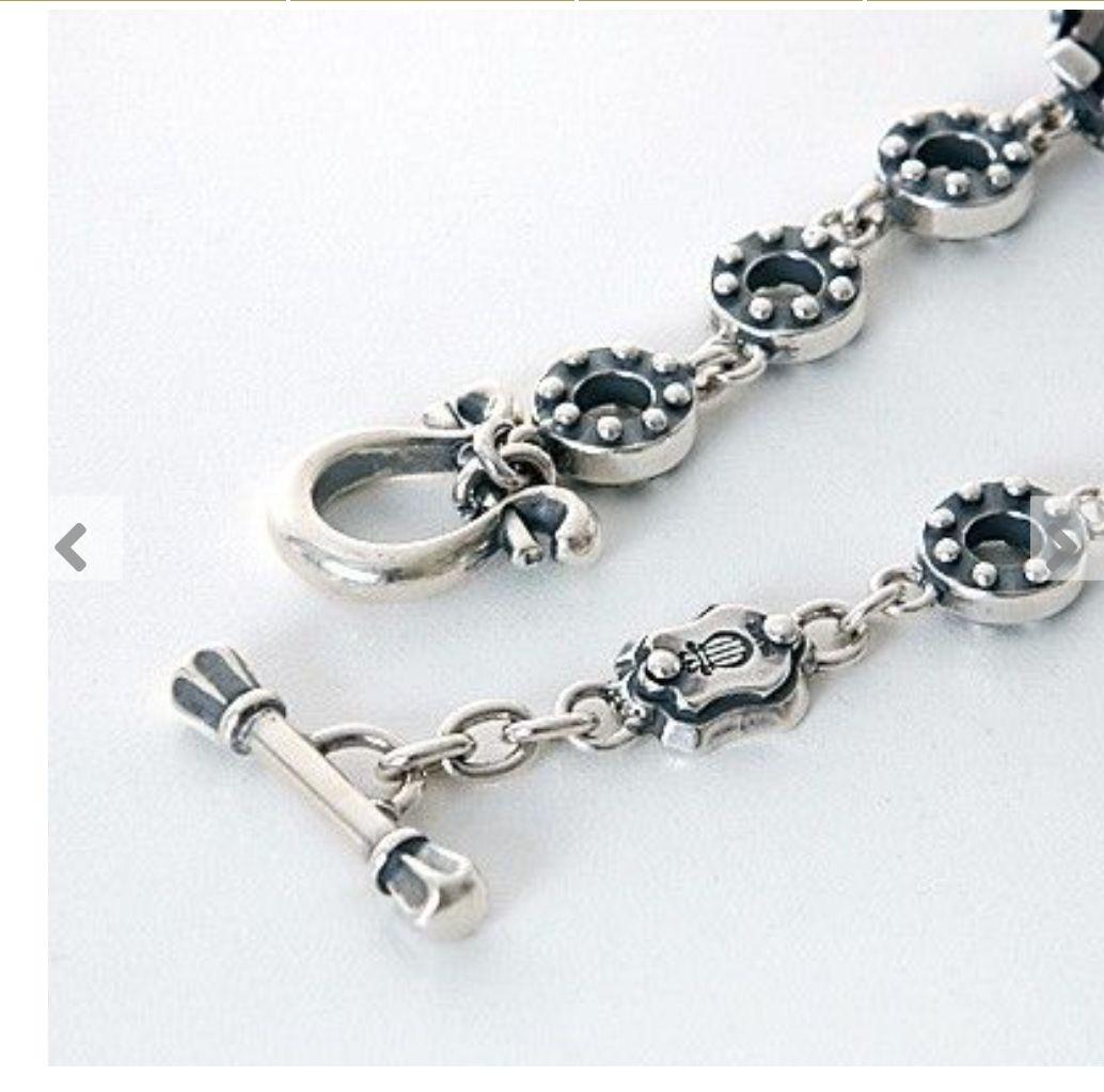 【美品】REGALIA レガリア シルバー ブレスレット ブラック