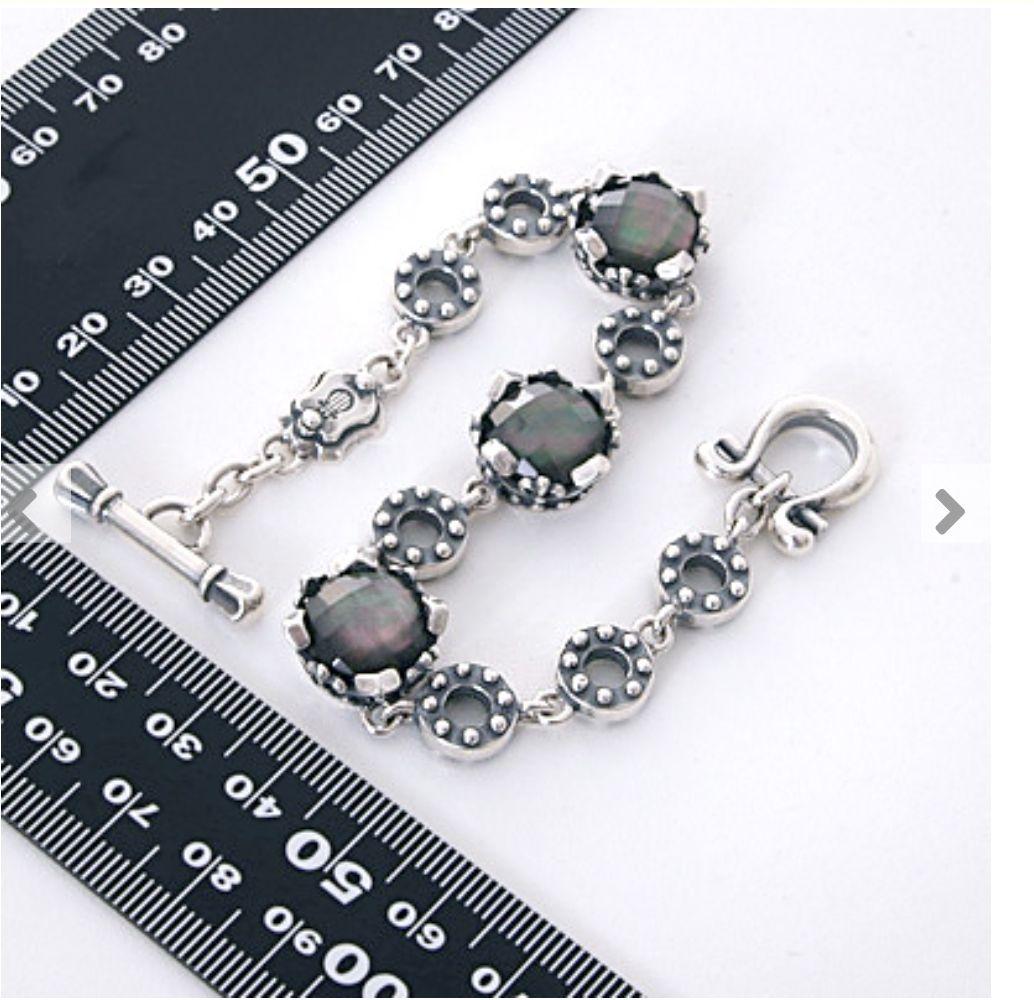 【美品】REGALIA レガリア シルバー ブレスレット ブラック