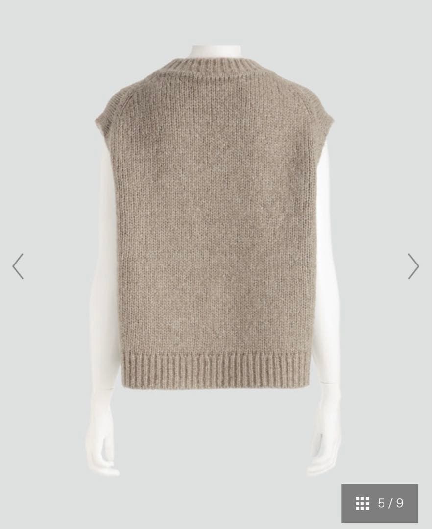 今期☆セオリーリュクス☆ボックスシルエットラメニットジレ☆ベスト