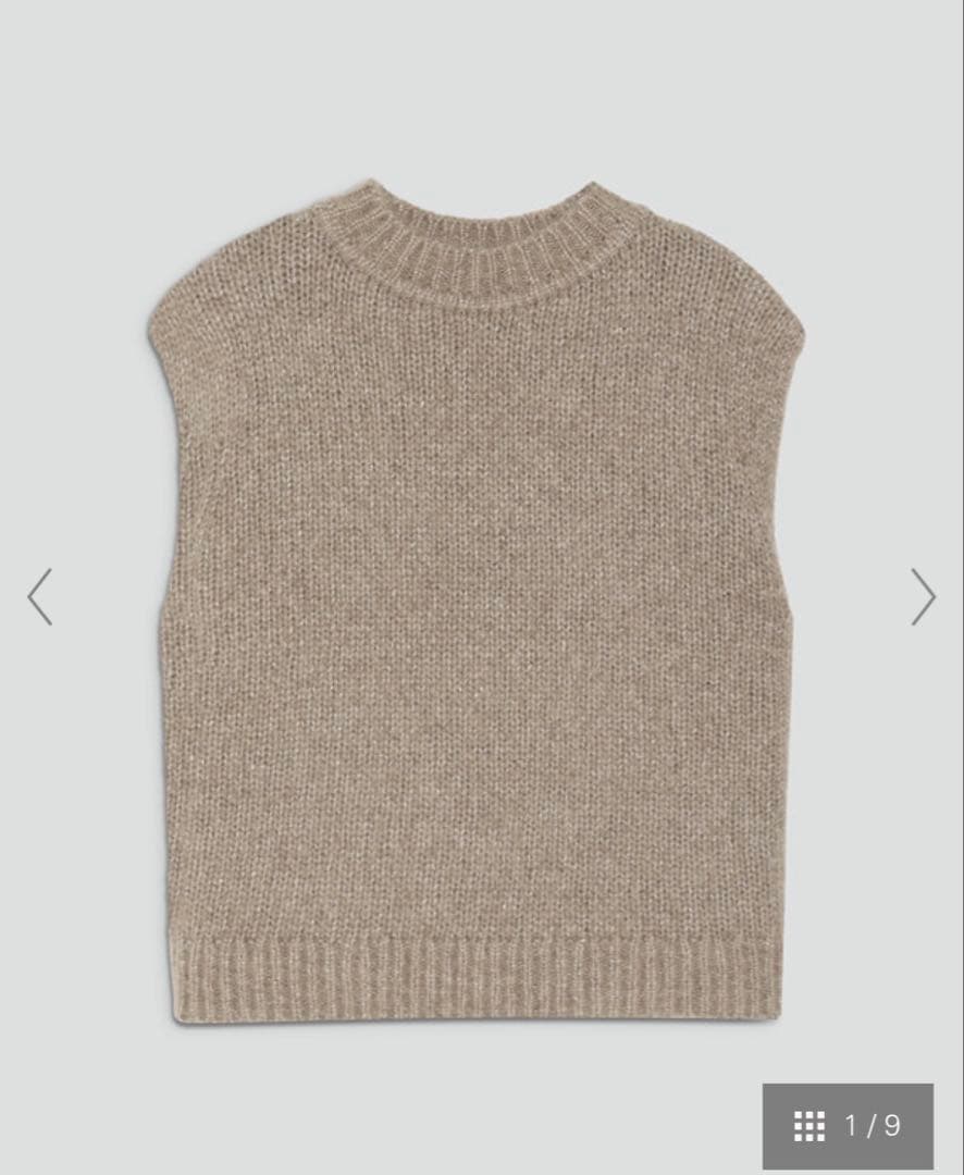 今期☆セオリーリュクス☆ボックスシルエットラメニットジレ☆ベスト