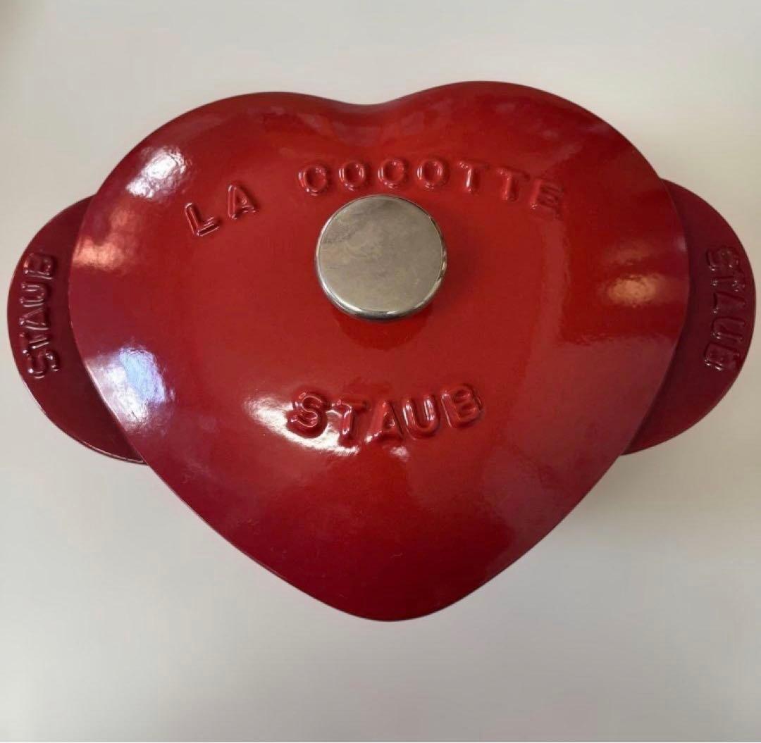 12/16まで✨️ストウブ鍋　ハート ココット 鍋 /チェリー 赤